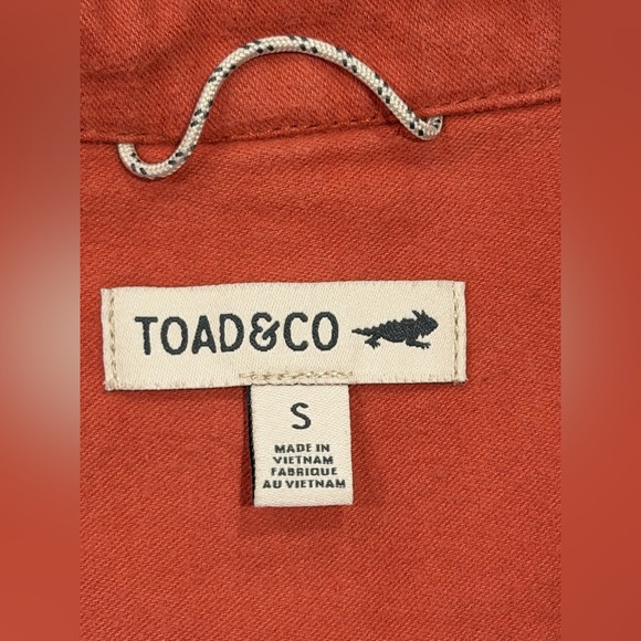 Toad&Co Men's Terracotta 100% Cotton Shirt Jacket size S - Picture 4 of 7